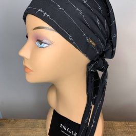 Foulard Sibelle à corde couleur noir
